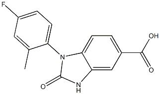 1-(4-fluoro-2-methylphenyl)-2-oxo-2,3-dihydro-1H-1,3-benzodiazole-5-carboxylic acid Structure