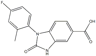 1-(4-fluoro-2-methylphenyl)-2-oxo-2,3-dihydro-1H-1,3-benzodiazole-5-carboxylic acid|