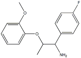 1-(4-fluorophenyl)-2-(2-methoxyphenoxy)propan-1-amine,,结构式