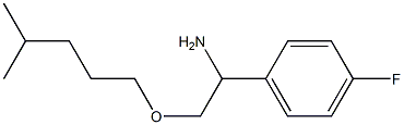 1-(4-fluorophenyl)-2-[(4-methylpentyl)oxy]ethan-1-amine Struktur