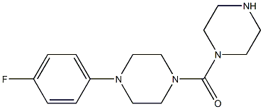 1-(4-fluorophenyl)-4-(piperazin-1-ylcarbonyl)piperazine Struktur