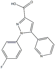 1-(4-fluorophenyl)-5-(pyridin-3-yl)-1H-pyrazole-3-carboxylic acid|