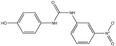 1-(4-hydroxyphenyl)-3-(3-nitrophenyl)urea 化学構造式