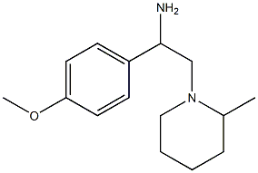 1-(4-methoxyphenyl)-2-(2-methylpiperidin-1-yl)ethanamine,,结构式