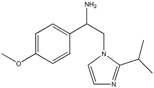 1-(4-methoxyphenyl)-2-[2-(propan-2-yl)-1H-imidazol-1-yl]ethan-1-amine Struktur
