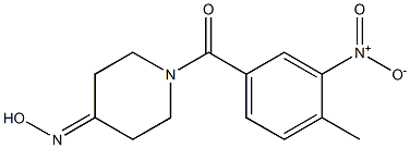 1-(4-methyl-3-nitrobenzoyl)piperidin-4-one oxime,,结构式