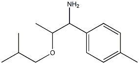 1-(4-methylphenyl)-2-(2-methylpropoxy)propan-1-amine 化学構造式