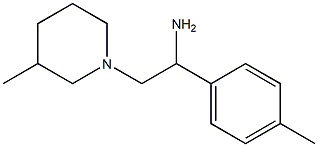 1-(4-methylphenyl)-2-(3-methylpiperidin-1-yl)ethanamine Structure