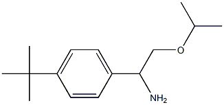 1-(4-tert-butylphenyl)-2-(propan-2-yloxy)ethan-1-amine 化学構造式
