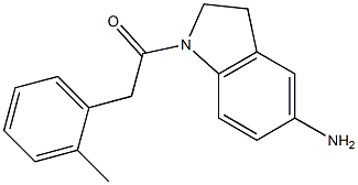 1-(5-amino-2,3-dihydro-1H-indol-1-yl)-2-(2-methylphenyl)ethan-1-one Struktur
