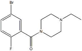 1-(5-bromo-2-fluorobenzoyl)-4-ethylpiperazine Structure