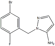 1-(5-bromo-2-fluorobenzyl)-1H-pyrazol-5-amine 结构式