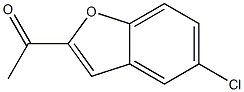1-(5-chloro-1-benzofuran-2-yl)ethan-1-one,,结构式