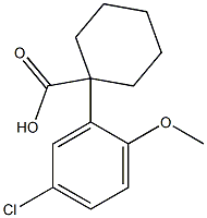 1-(5-chloro-2-methoxyphenyl)cyclohexane-1-carboxylic acid