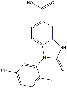 1-(5-chloro-2-methylphenyl)-2-oxo-2,3-dihydro-1H-1,3-benzodiazole-5-carboxylic acid Structure