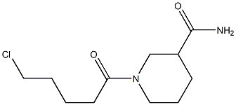 1-(5-chloropentanoyl)piperidine-3-carboxamide|
