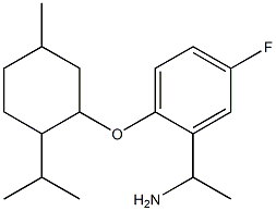 1-(5-fluoro-2-{[5-methyl-2-(propan-2-yl)cyclohexyl]oxy}phenyl)ethan-1-amine