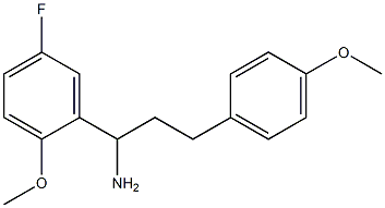 1-(5-fluoro-2-methoxyphenyl)-3-(4-methoxyphenyl)propan-1-amine Structure