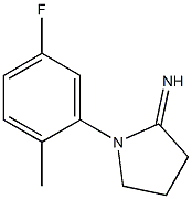 1-(5-fluoro-2-methylphenyl)pyrrolidin-2-imine Struktur