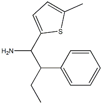 1-(5-methylthiophen-2-yl)-2-phenylbutan-1-amine,,结构式