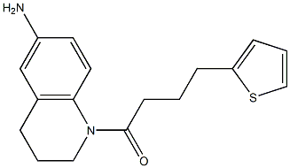 1-(6-amino-1,2,3,4-tetrahydroquinolin-1-yl)-4-(thiophen-2-yl)butan-1-one Structure