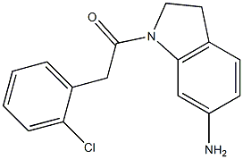 1-(6-amino-2,3-dihydro-1H-indol-1-yl)-2-(2-chlorophenyl)ethan-1-one Structure