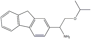 1-(9H-fluoren-2-yl)-2-(propan-2-yloxy)ethan-1-amine,,结构式