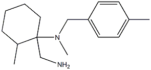 1-(aminomethyl)-N,2-dimethyl-N-[(4-methylphenyl)methyl]cyclohexan-1-amine,,结构式