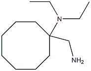 1-(aminomethyl)-N,N-diethylcyclooctan-1-amine,,结构式