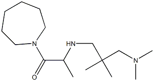 1-(azepan-1-yl)-2-({2-[(dimethylamino)methyl]-2-methylpropyl}amino)propan-1-one 化学構造式