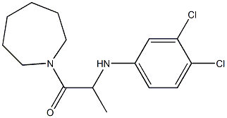1-(azepan-1-yl)-2-[(3,4-dichlorophenyl)amino]propan-1-one Structure