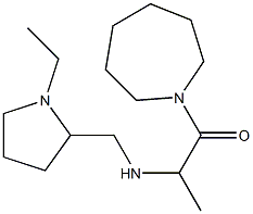 1-(azepan-1-yl)-2-{[(1-ethylpyrrolidin-2-yl)methyl]amino}propan-1-one 化学構造式