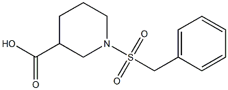 1-(benzylsulfonyl)piperidine-3-carboxylic acid Structure