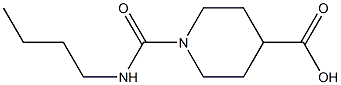 1-(butylcarbamoyl)piperidine-4-carboxylic acid Structure