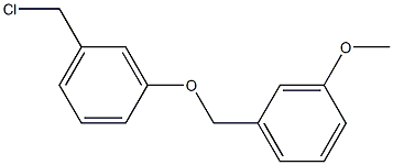 1-(chloromethyl)-3-[(3-methoxyphenyl)methoxy]benzene 结构式