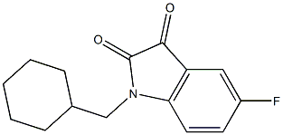 1-(cyclohexylmethyl)-5-fluoro-2,3-dihydro-1H-indole-2,3-dione Structure