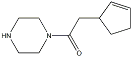  1-(cyclopent-2-en-1-ylacetyl)piperazine