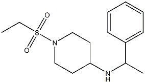 1-(ethanesulfonyl)-N-(1-phenylethyl)piperidin-4-amine 化学構造式