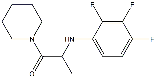 1-(piperidin-1-yl)-2-[(2,3,4-trifluorophenyl)amino]propan-1-one 化学構造式
