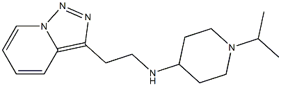 1-(propan-2-yl)-N-(2-{[1,2,4]triazolo[3,4-a]pyridin-3-yl}ethyl)piperidin-4-amine 结构式