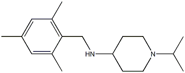 1-(propan-2-yl)-N-[(2,4,6-trimethylphenyl)methyl]piperidin-4-amine,,结构式