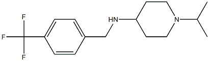 1-(propan-2-yl)-N-{[4-(trifluoromethyl)phenyl]methyl}piperidin-4-amine 结构式