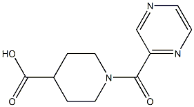 1-(pyrazin-2-ylcarbonyl)piperidine-4-carboxylic acid Structure