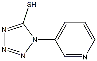 1-(pyridin-3-yl)-1H-1,2,3,4-tetrazole-5-thiol,,结构式