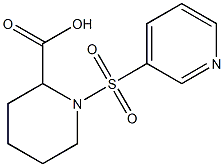 1-(pyridin-3-ylsulfonyl)piperidine-2-carboxylic acid 化学構造式