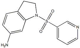 1-(pyridine-3-sulfonyl)-2,3-dihydro-1H-indol-6-amine 结构式