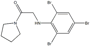 1-(pyrrolidin-1-yl)-2-[(2,4,6-tribromophenyl)amino]ethan-1-one Structure