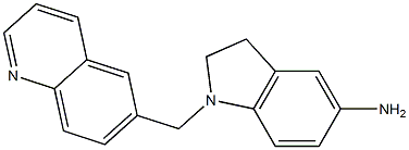 1-(quinolin-6-ylmethyl)-2,3-dihydro-1H-indol-5-amine|