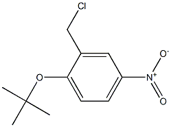 1-(tert-butoxy)-2-(chloromethyl)-4-nitrobenzene 化学構造式