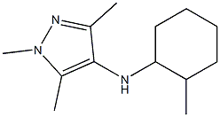 1,3,5-trimethyl-N-(2-methylcyclohexyl)-1H-pyrazol-4-amine 结构式